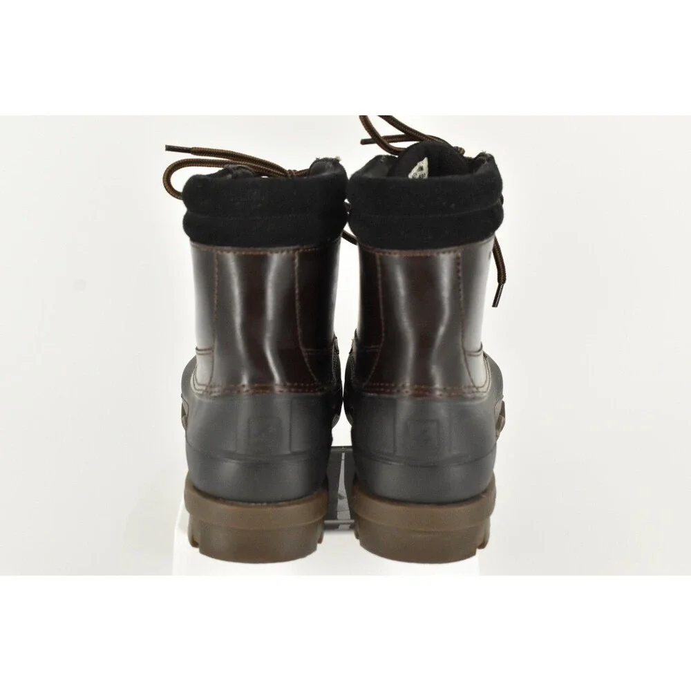 Sperry Top Sider Brewster Mens Brown Leather Waterproof Duck Boots Size 8M
